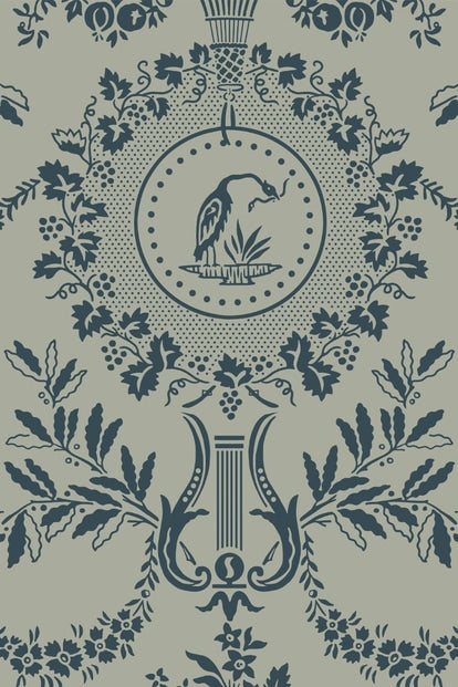 Purnon Wallpaper - Hague Blue - 6204 - Farrow & Ball