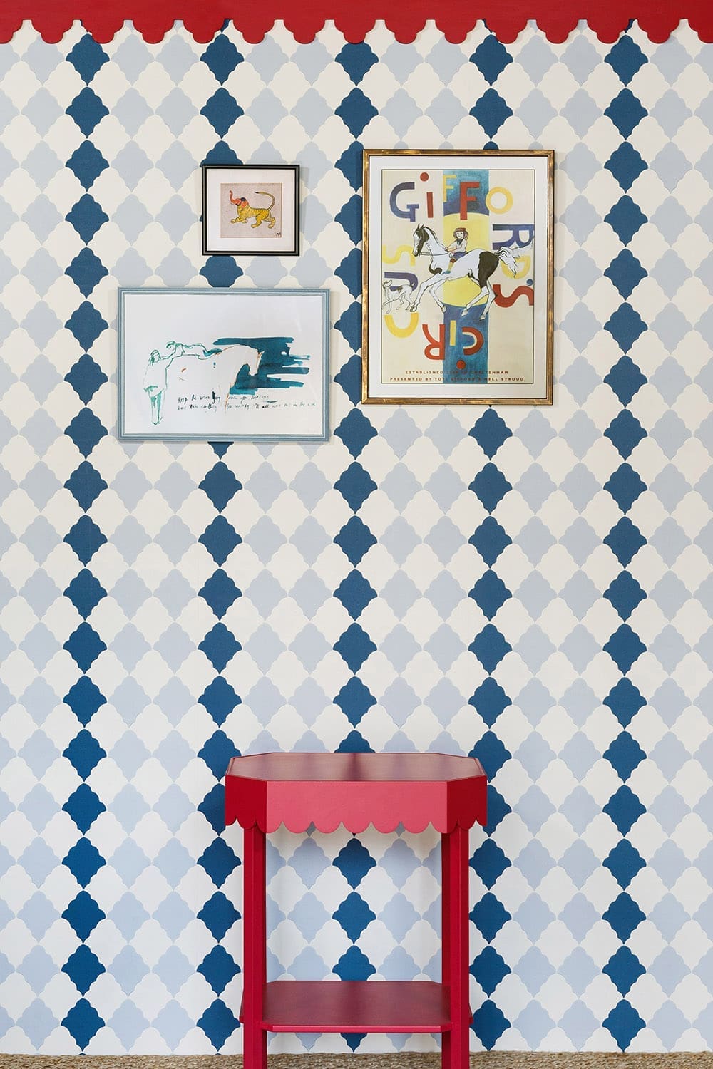 Quilted Harlequin Wallpaper - Two Blues - BG2800102 - Barneby Gates