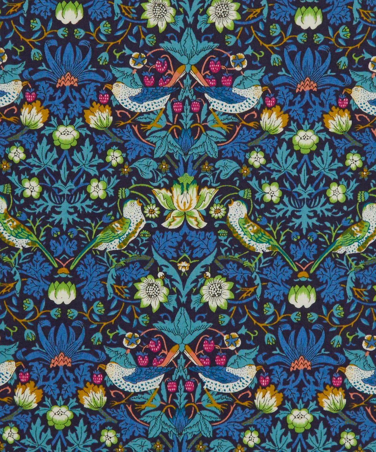 Strawberry Thief Tana Lawn™ Cotton Fabric - Blue - Liberty