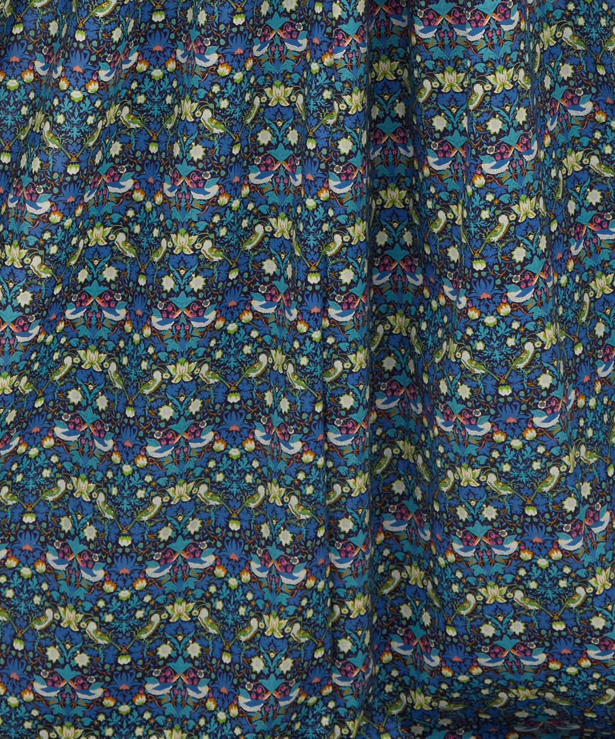 Strawberry Thief Tana Lawn™ Cotton Fabric - Blue - Liberty
