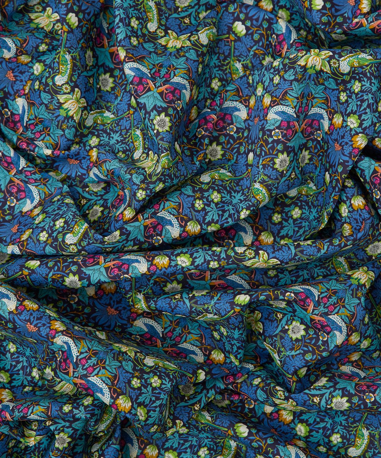 Strawberry Thief Tana Lawn™ Cotton Fabric - Blue - Liberty