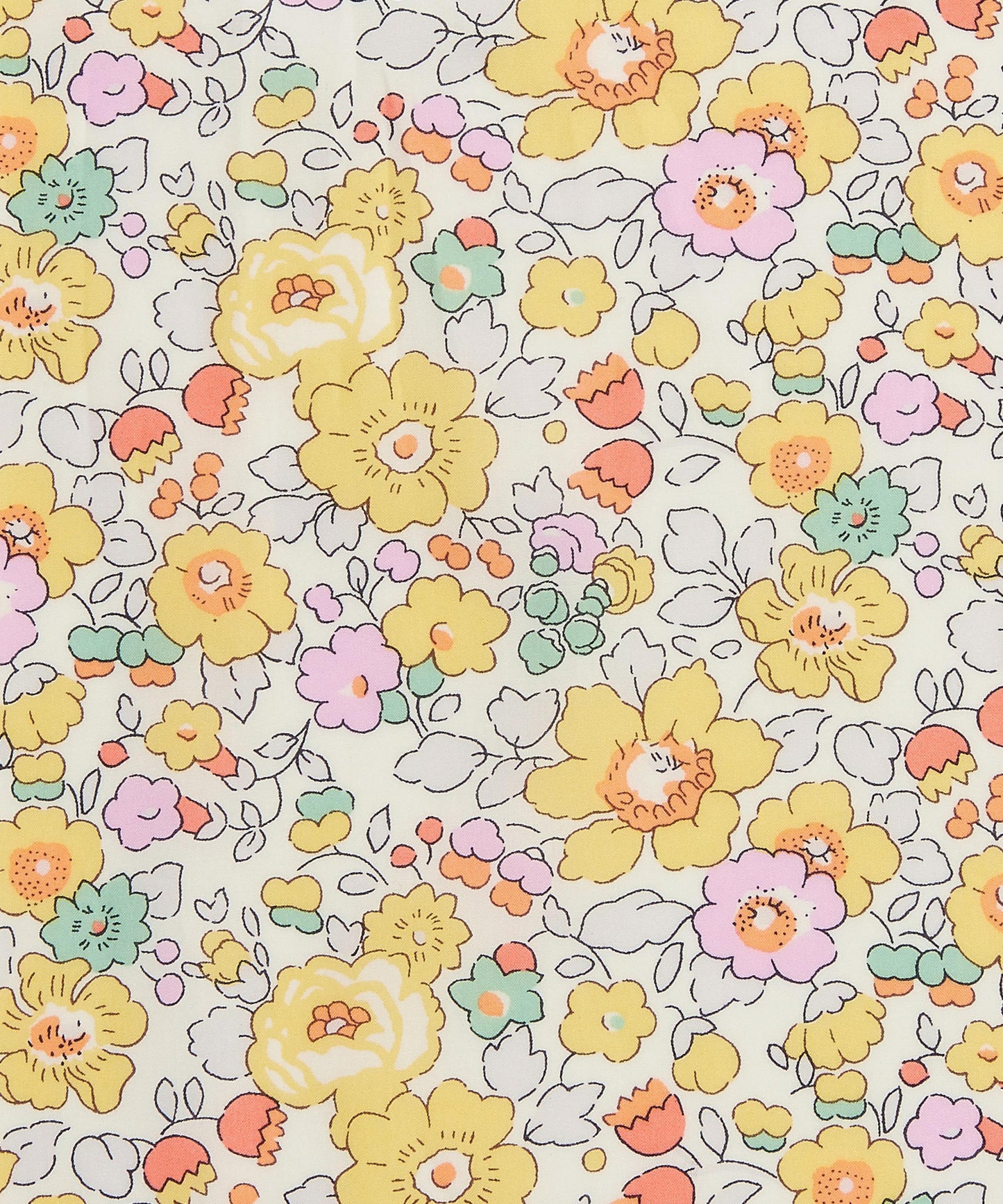Betsy Tana Lawn™ Cotton Fabric - Yellow - Liberty
