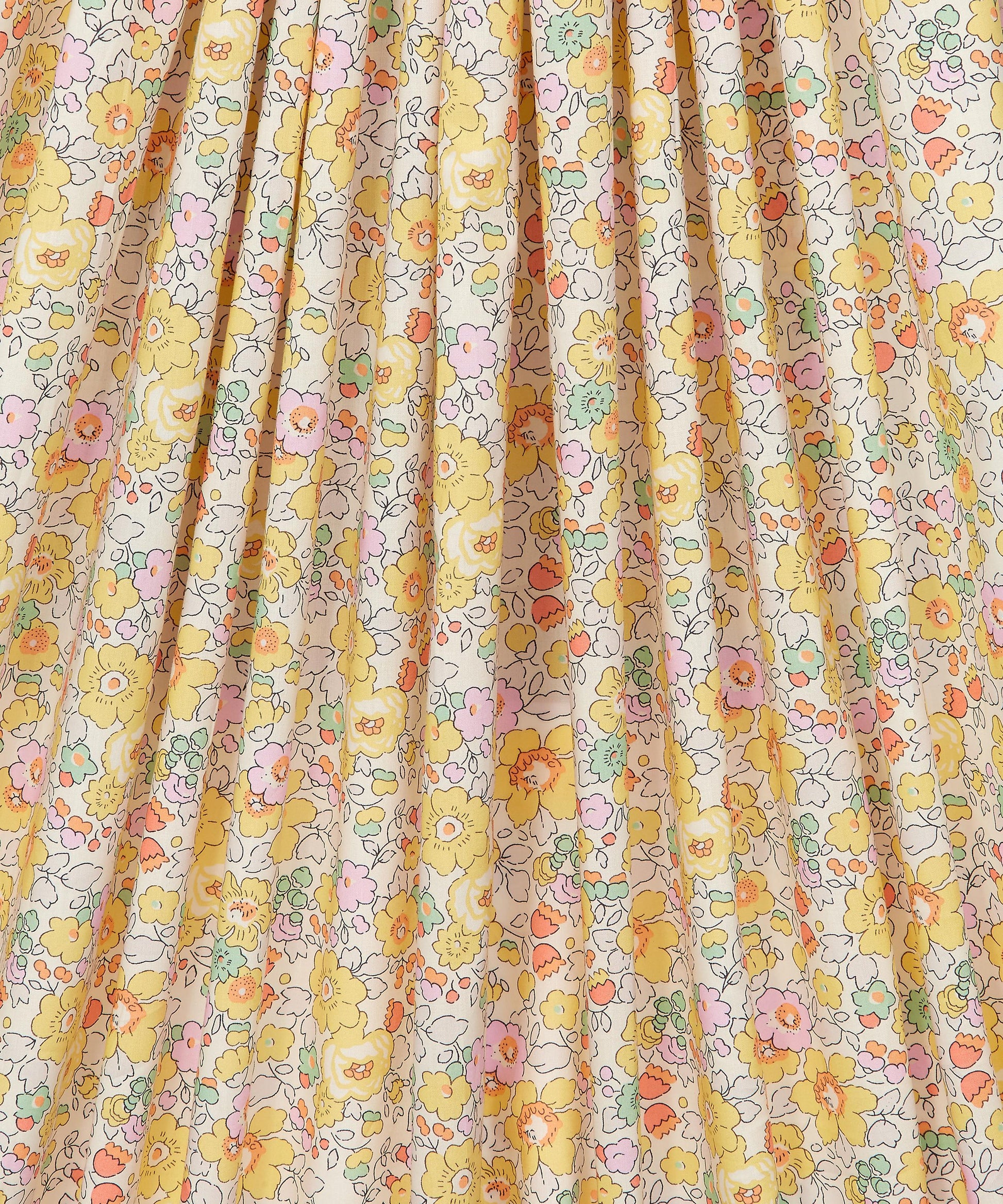 Betsy Tana Lawn™ Cotton Fabric - Yellow - Liberty