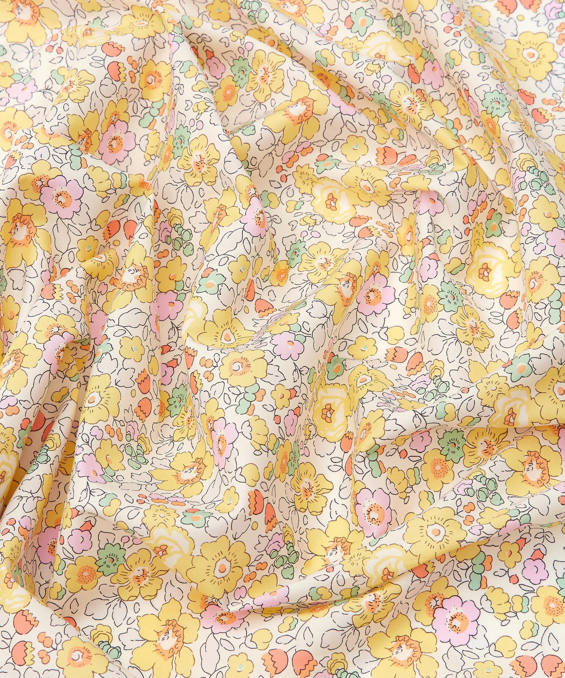 Betsy Tana Lawn™ Cotton Fabric - Yellow - Liberty