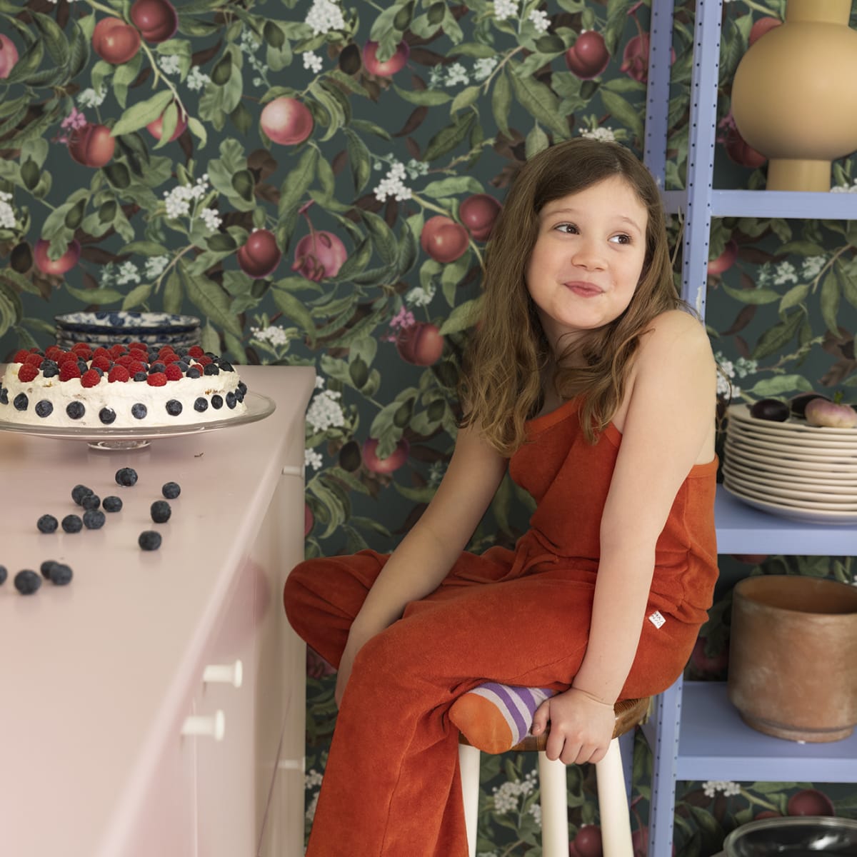 Peach Valley Wallpaper