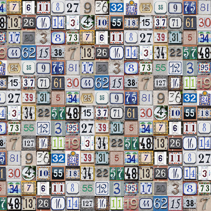 Tiny House Numbers Wallpaper
