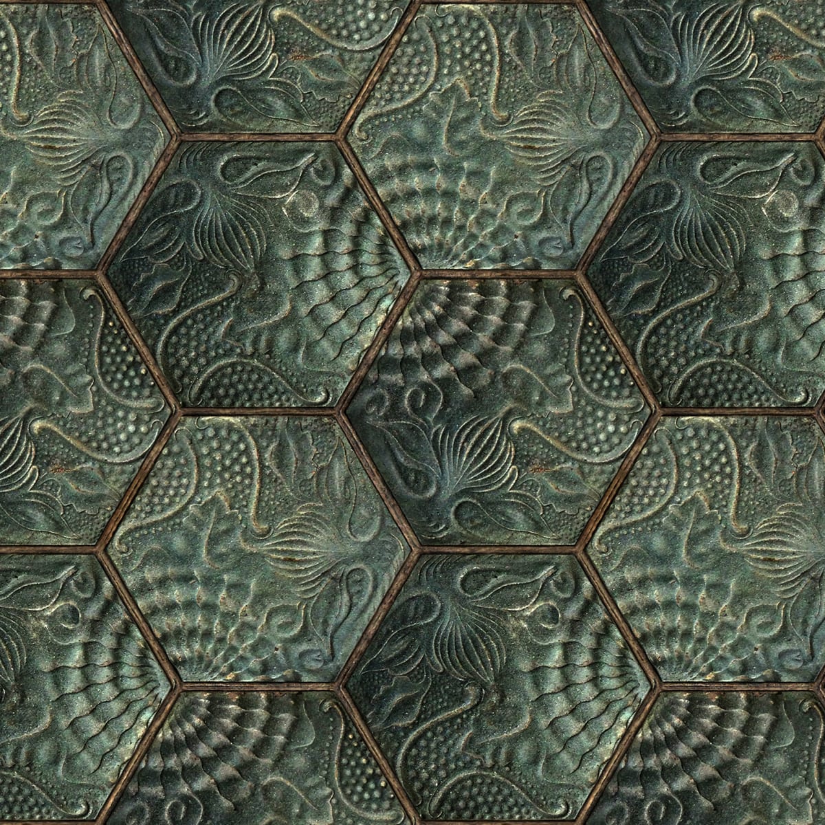 Hexagon Tiles Wallpaper
