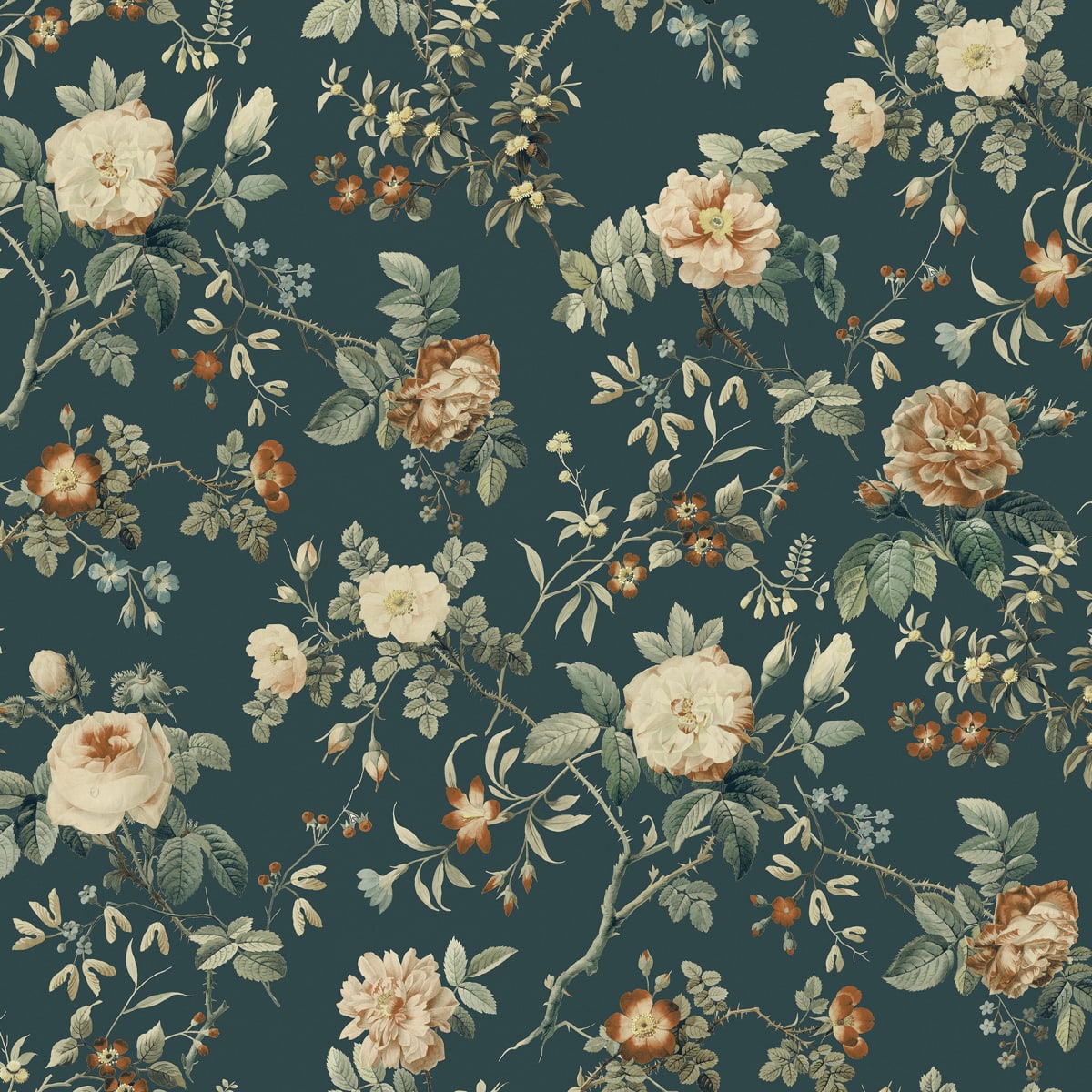 Thorn Rose Petite Wallpaper