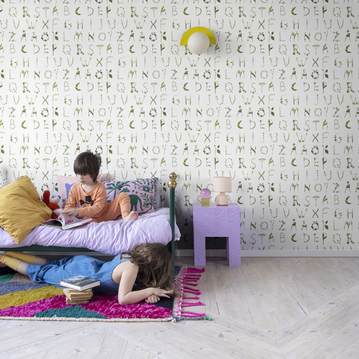 Floral Alphabet Mini Wallpaper