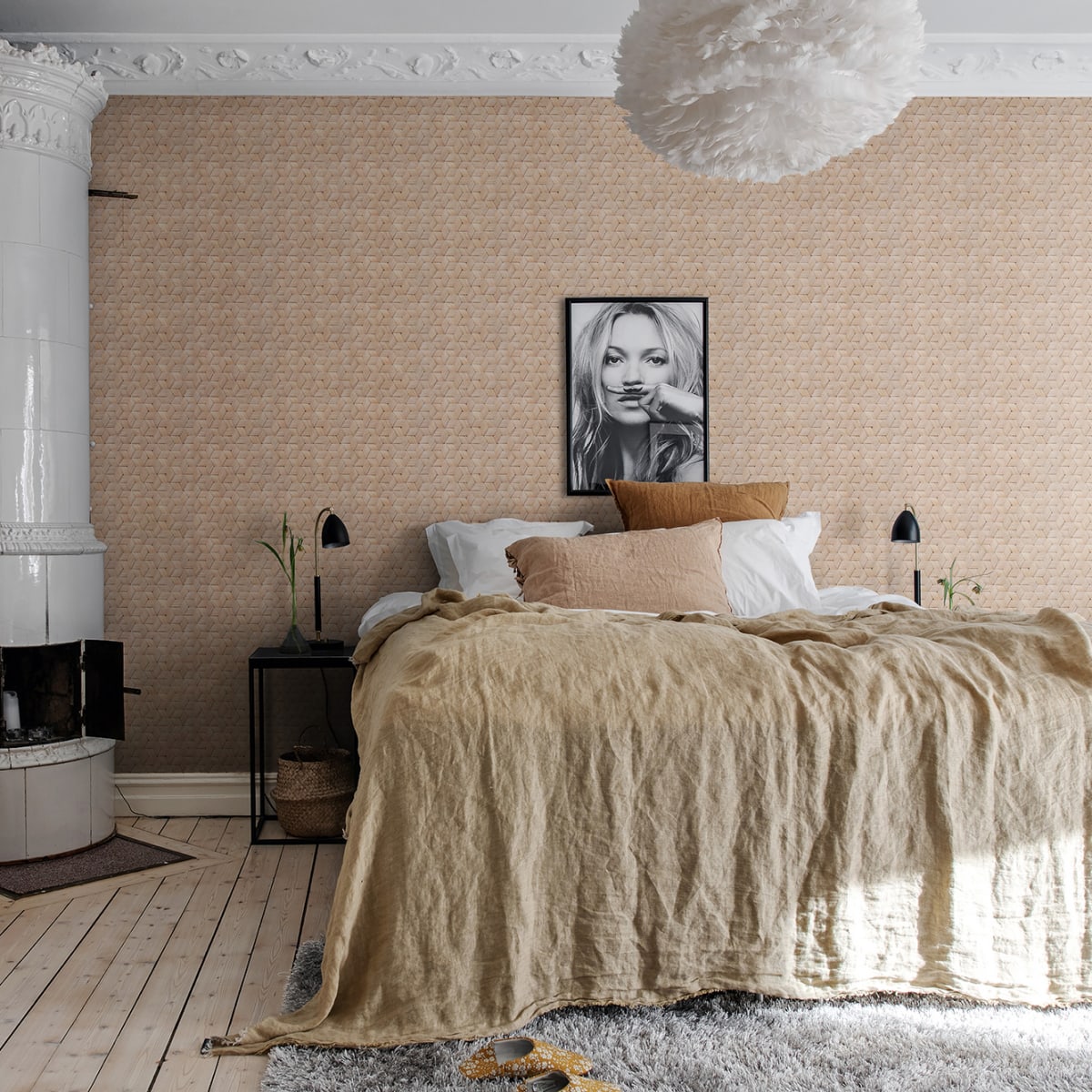 Small Birch Bark Braids Wallpaper