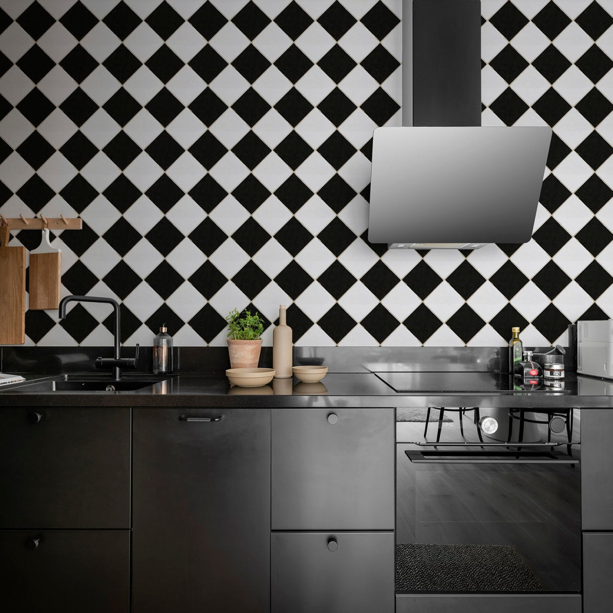 Checkered Tiles Wallpaper