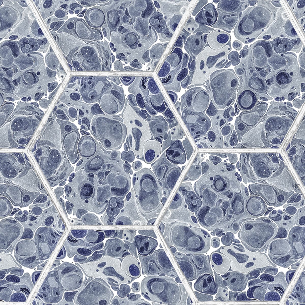 Marbled Hexagon Tiles Wallpaper