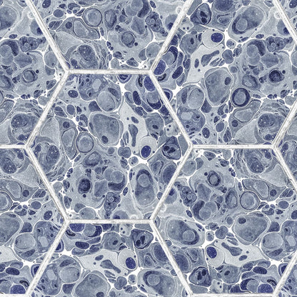 Marbled Hexagon Tiles Wallpaper