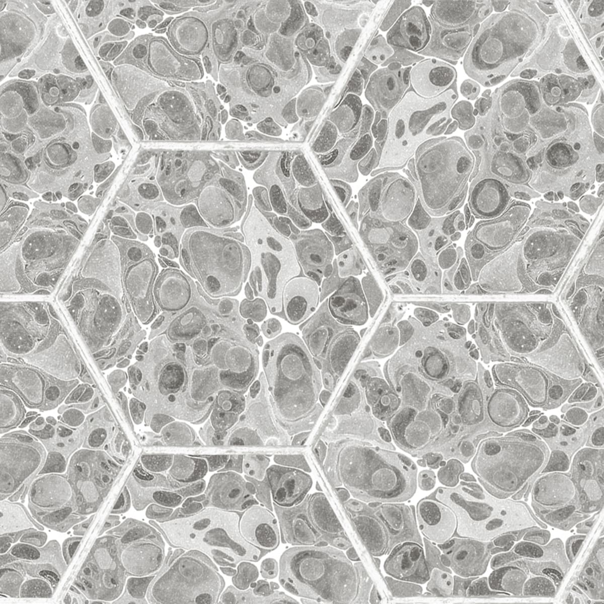 Marbled Hexagon Tiles Wallpaper