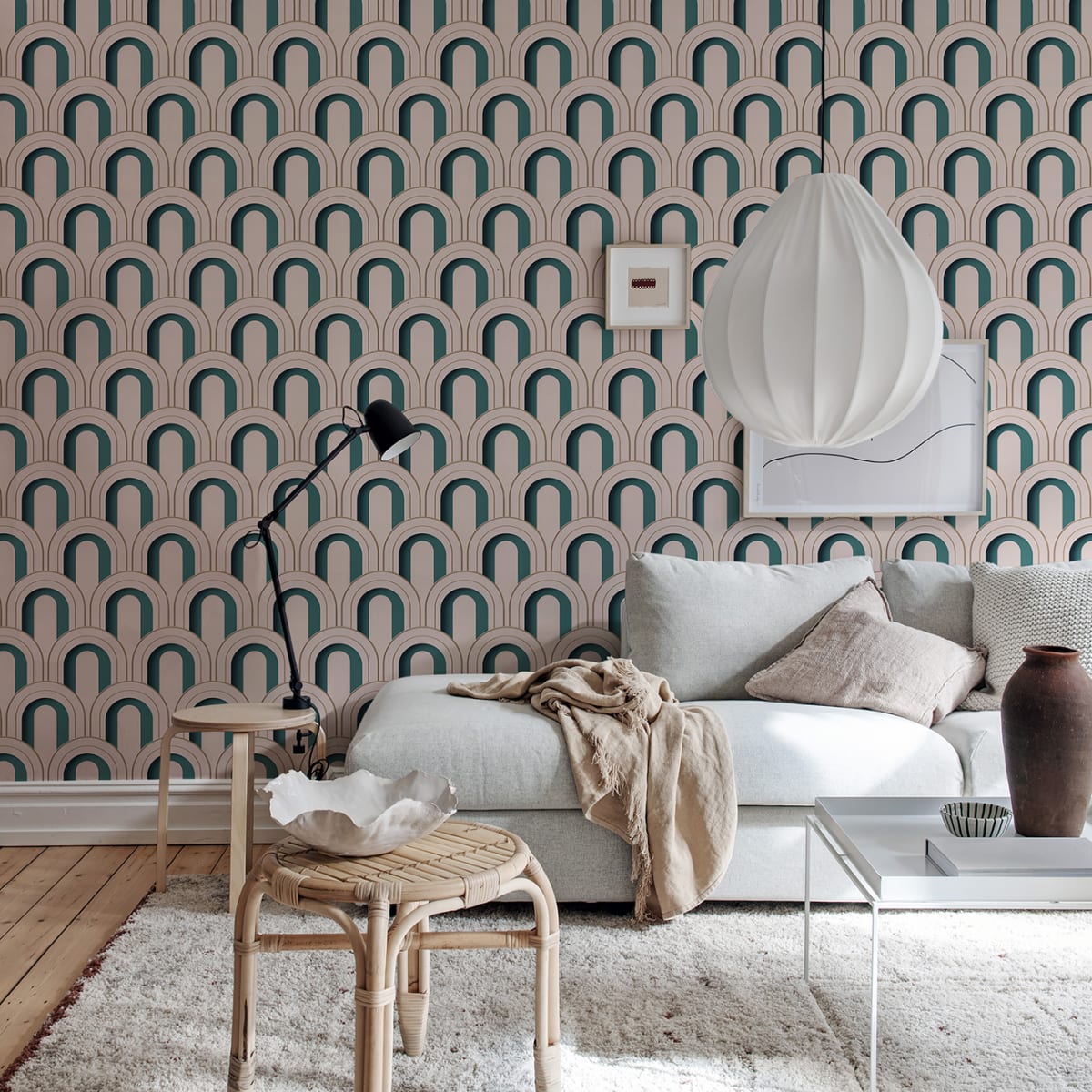 Arch Deco Bijou Wallpaper