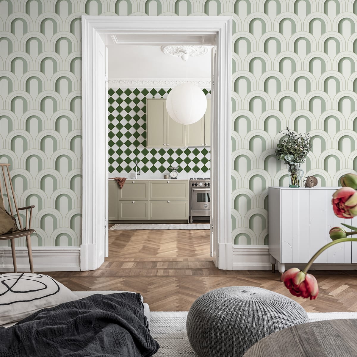 Arch Deco Bijou Wallpaper