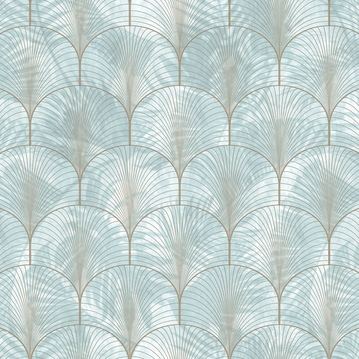 Art Deco Palms Wallpaper