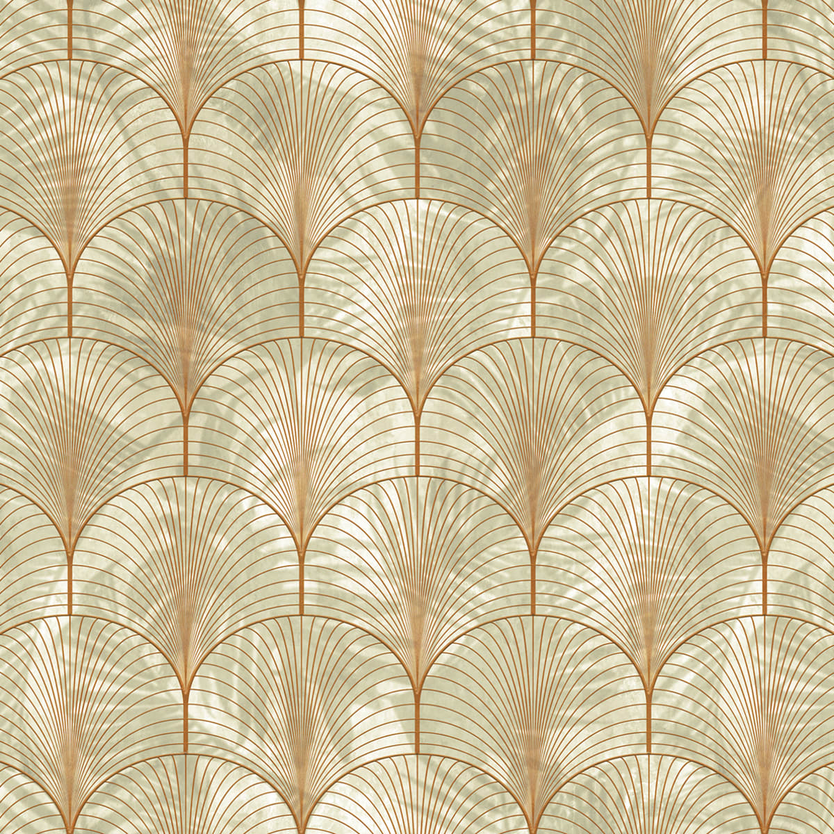 Art Deco Palms Wallpaper
