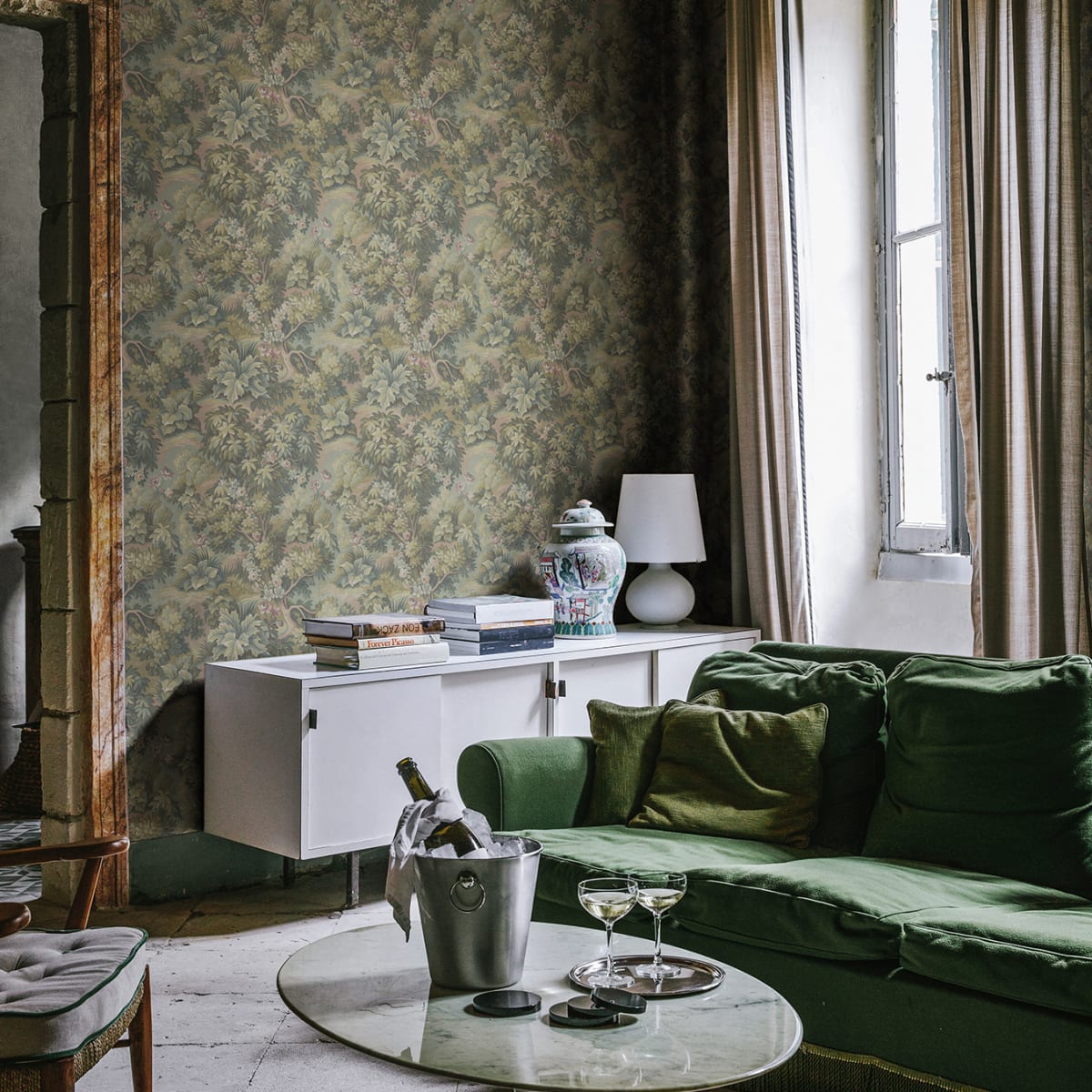 Blooming Park Wallpaper