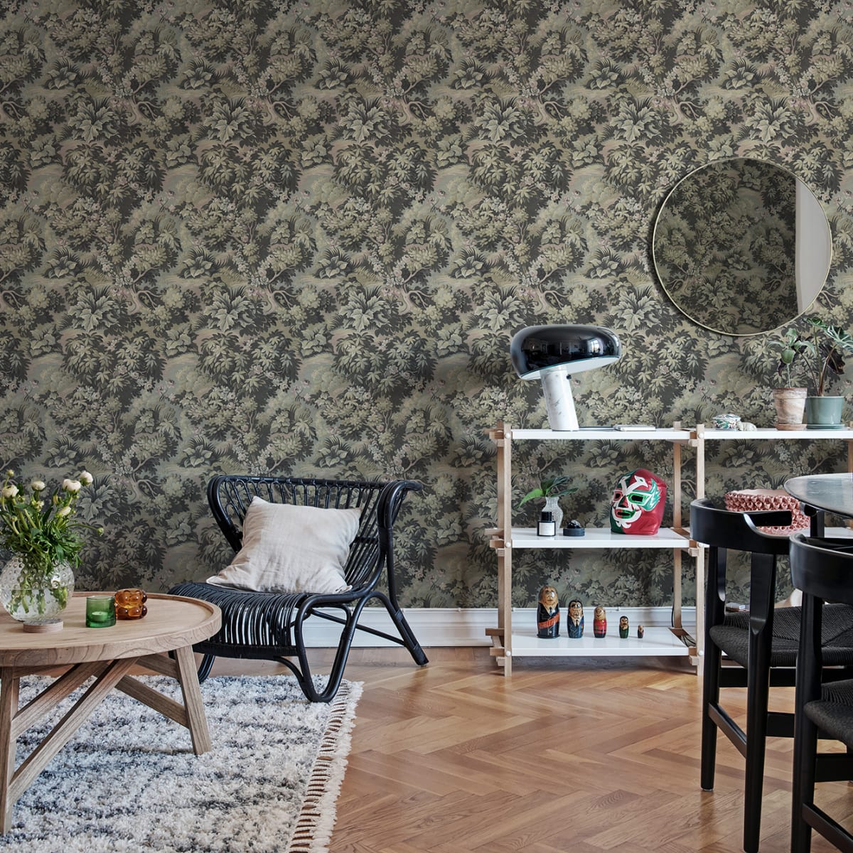 Blooming Park Wallpaper