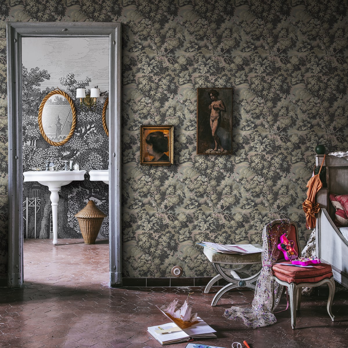 Blooming Park Wallpaper