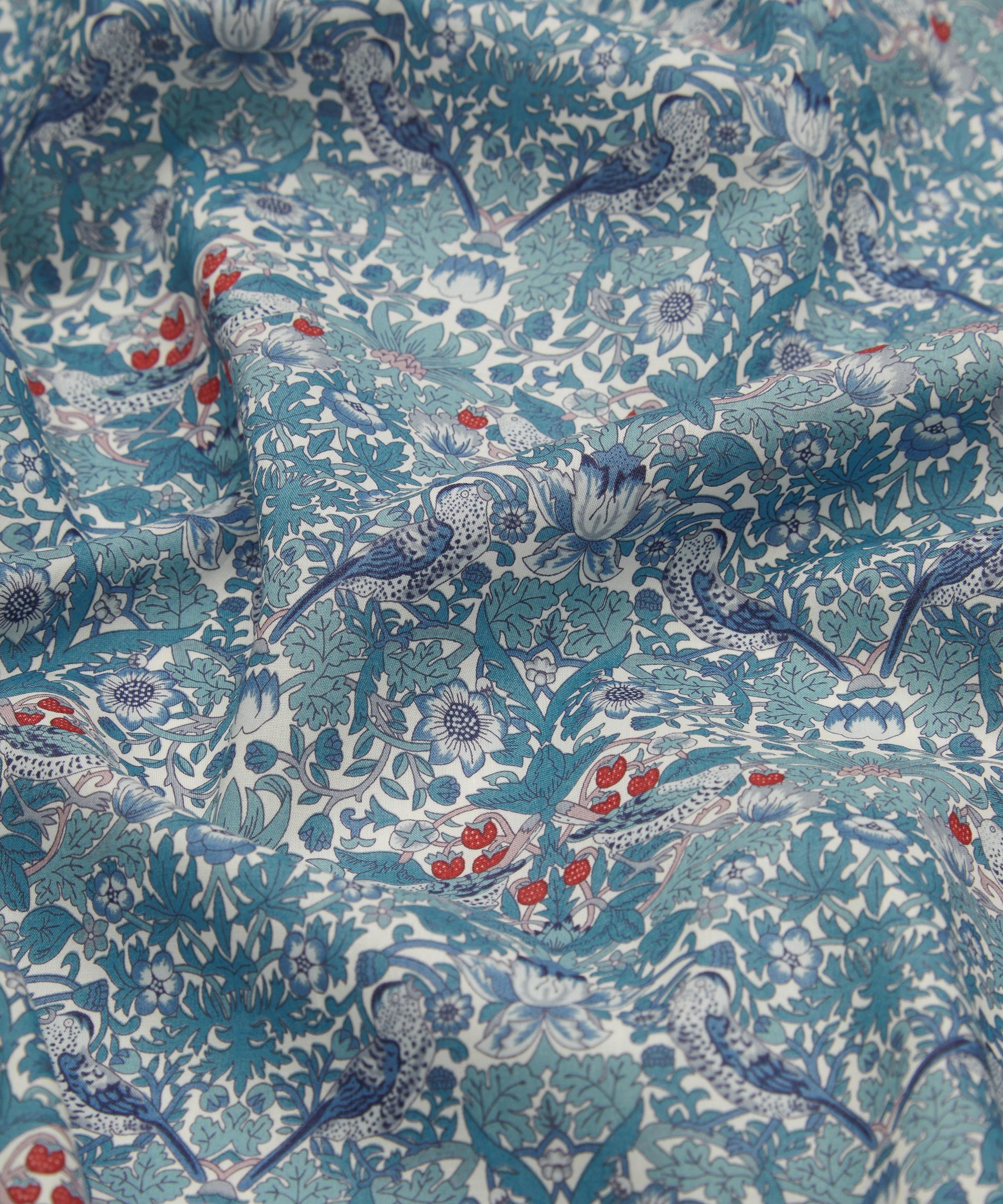 Strawberry Thief Spring Tana Lawn™ Cotton Fabric - Blue - Liberty