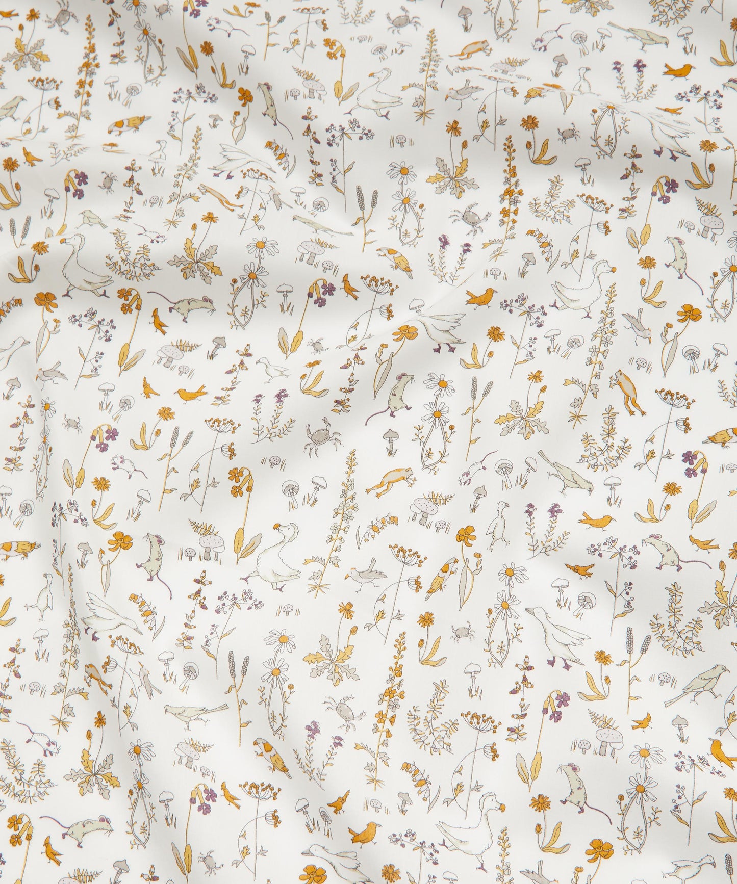 Theo Tana Lawn™ Cotton Fabric - Cream - Liberty