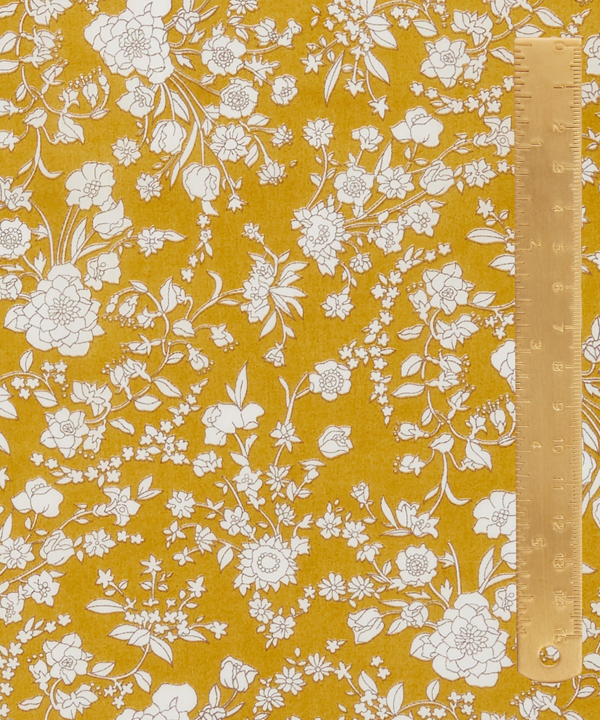 Summer Blooms Tana Lawn™ Cotton Fabric - Gold - Liberty