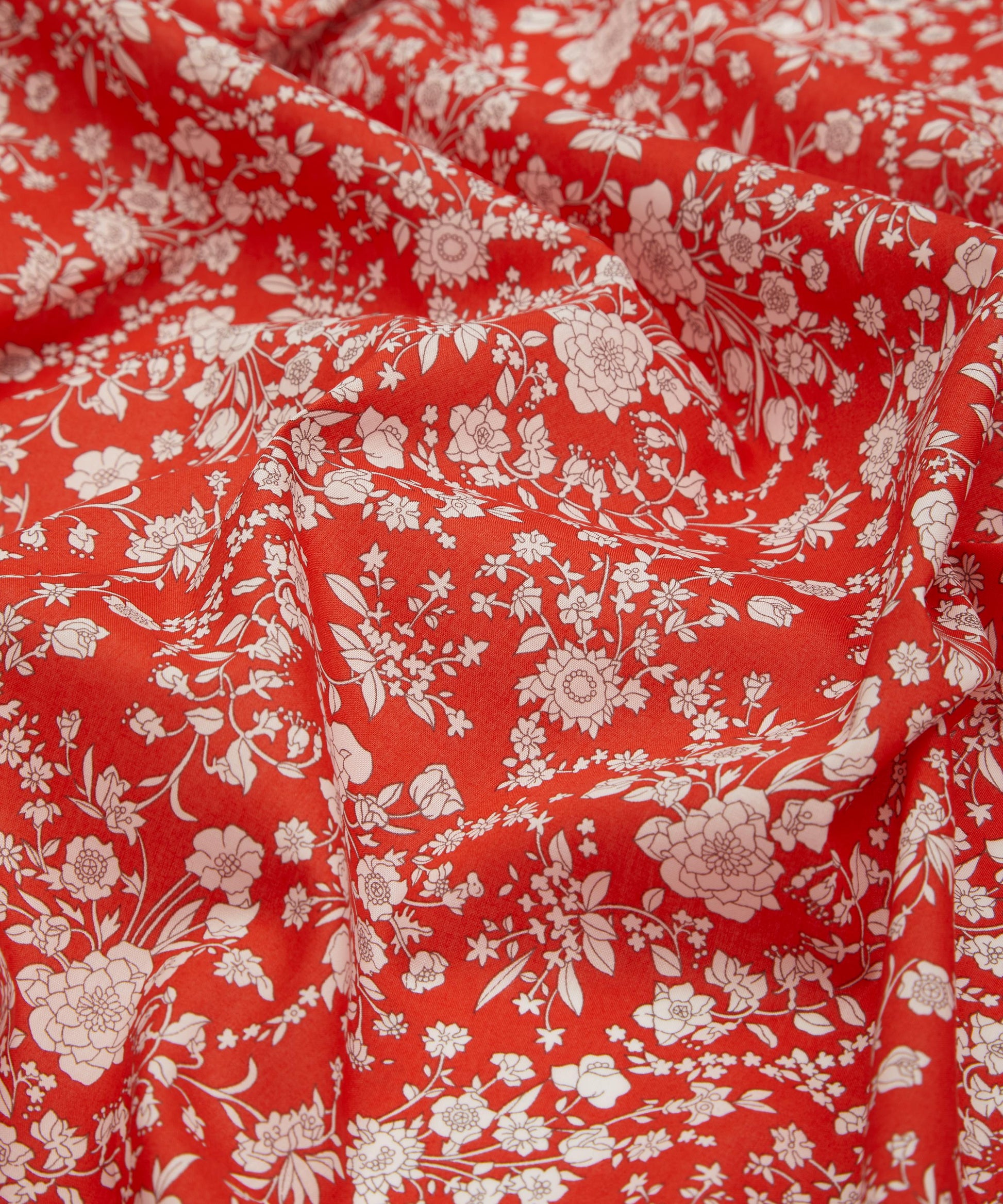 Summer Blooms Tana Lawn™ Cotton Fabric - Red - Liberty