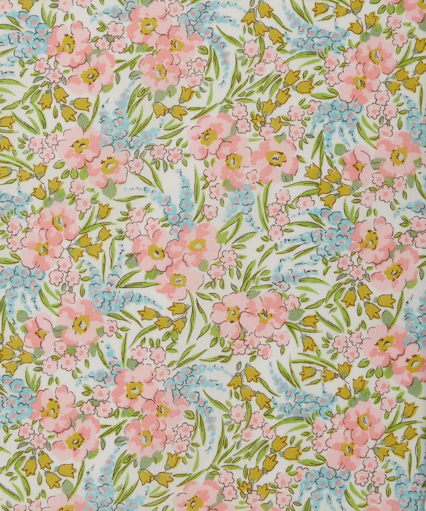Swirling Petals Tana Lawn™ Cotton Fabric - Green - Liberty