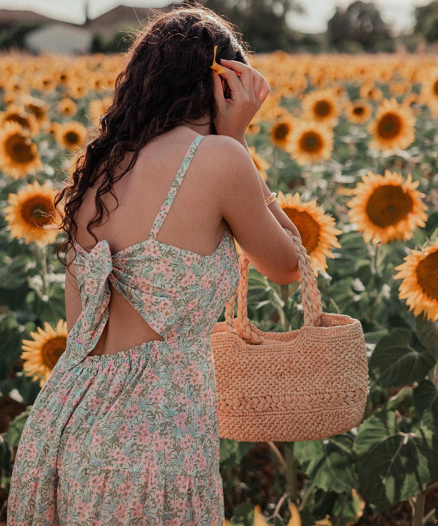 Swirling Petals Tana Lawn™ Cotton Fabric - Green - Liberty