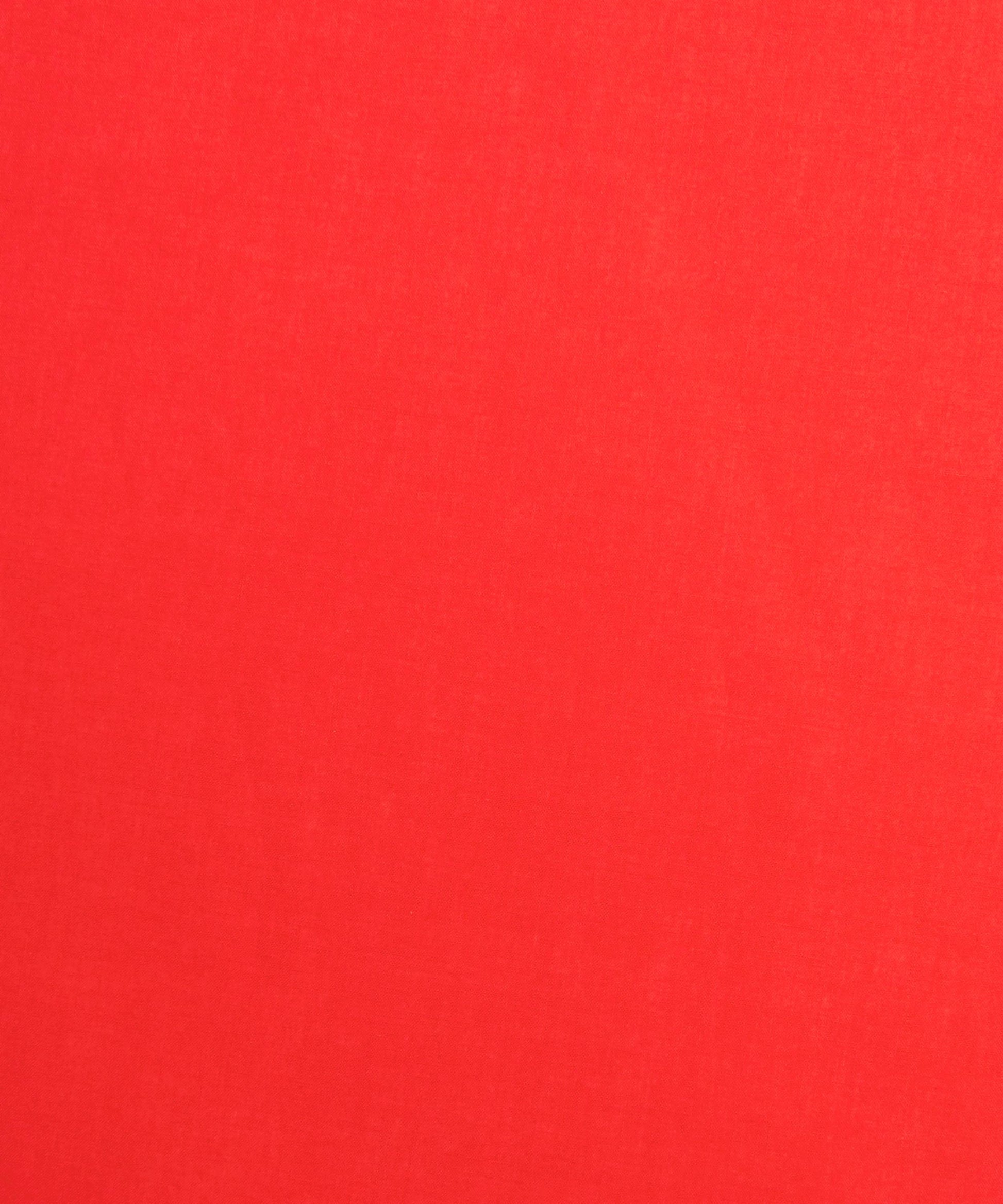 Poppy Red Plain Tana Lawn™ Cotton Fabric - Orange - Liberty