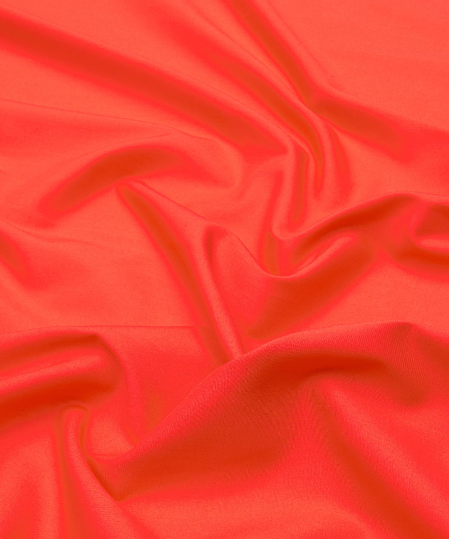 Poppy Red Plain Tana Lawn™ Cotton Fabric - Orange - Liberty