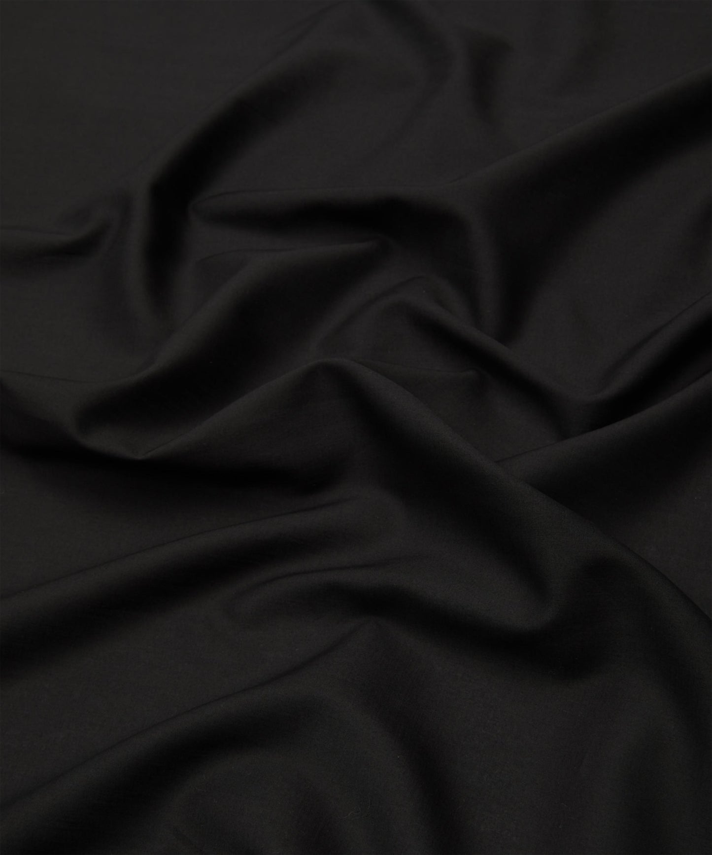 Black Plain Tana Lawn™ Cotton Fabric - Black - Liberty