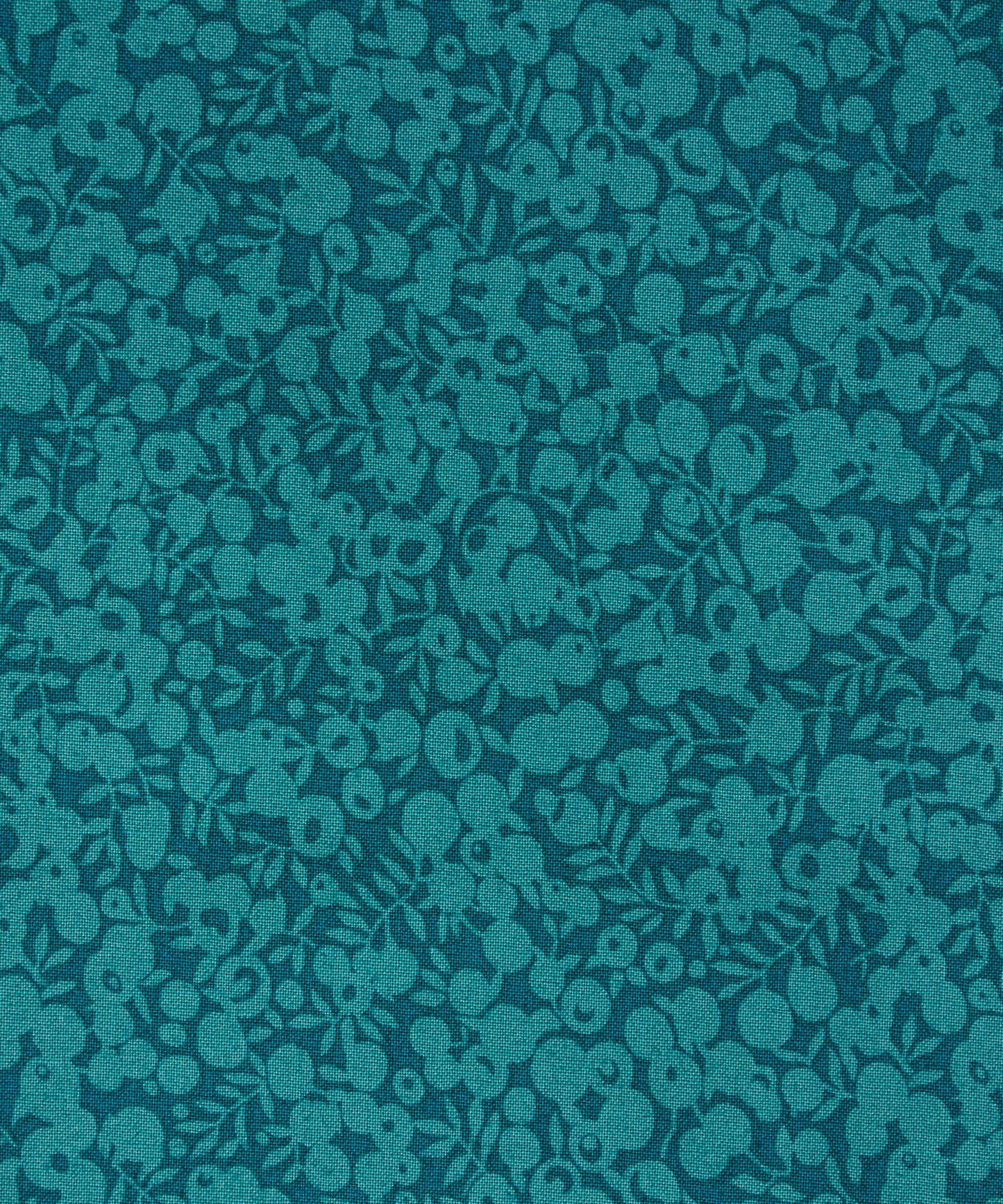 Jade Wiltshire Shadow Lasenby Quilting Cotton Fabric - Teal - Liberty