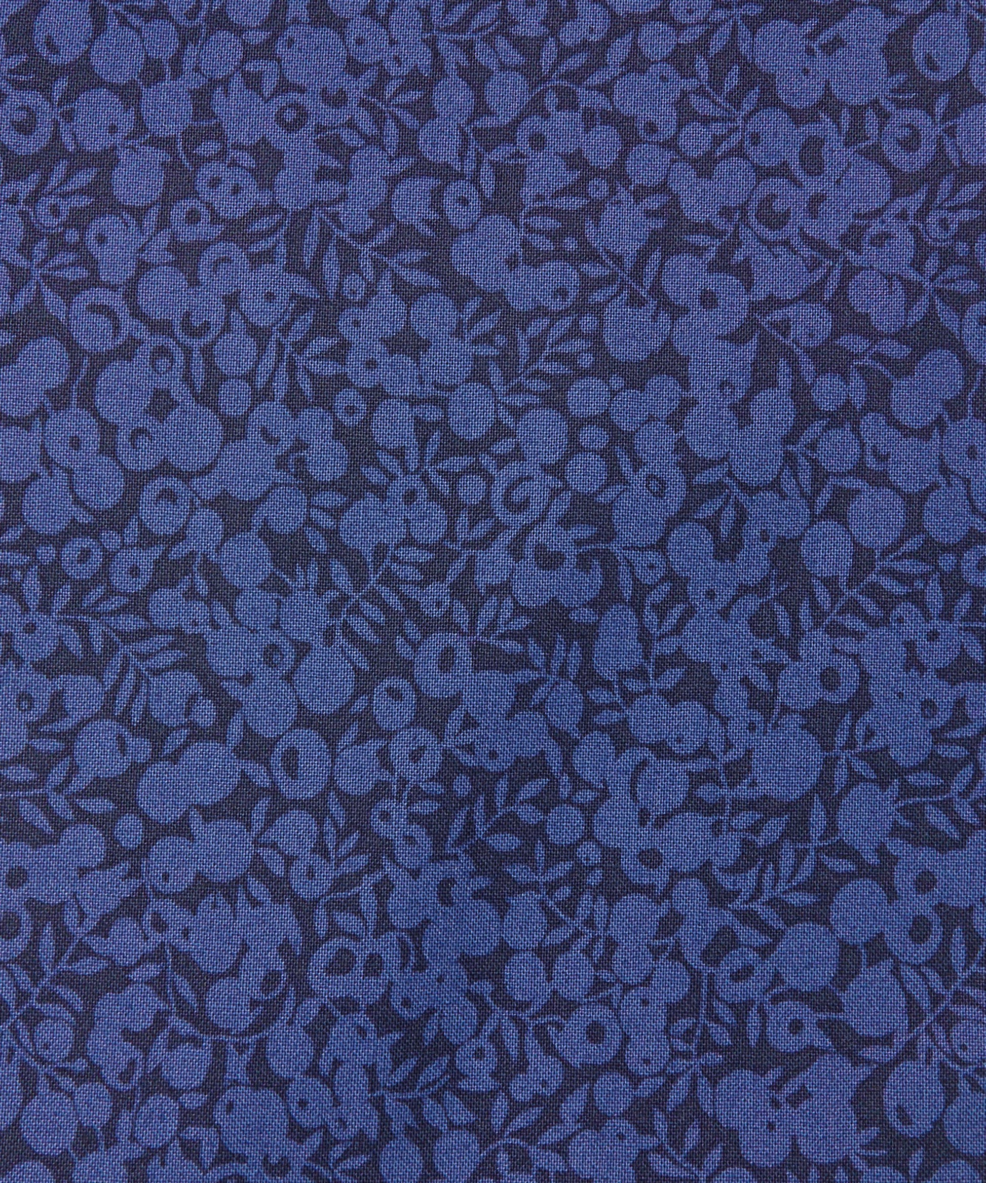 Midnight Ink Wiltshire Shadow Lasenby Quilting Cotton Fabric - Blue - Liberty
