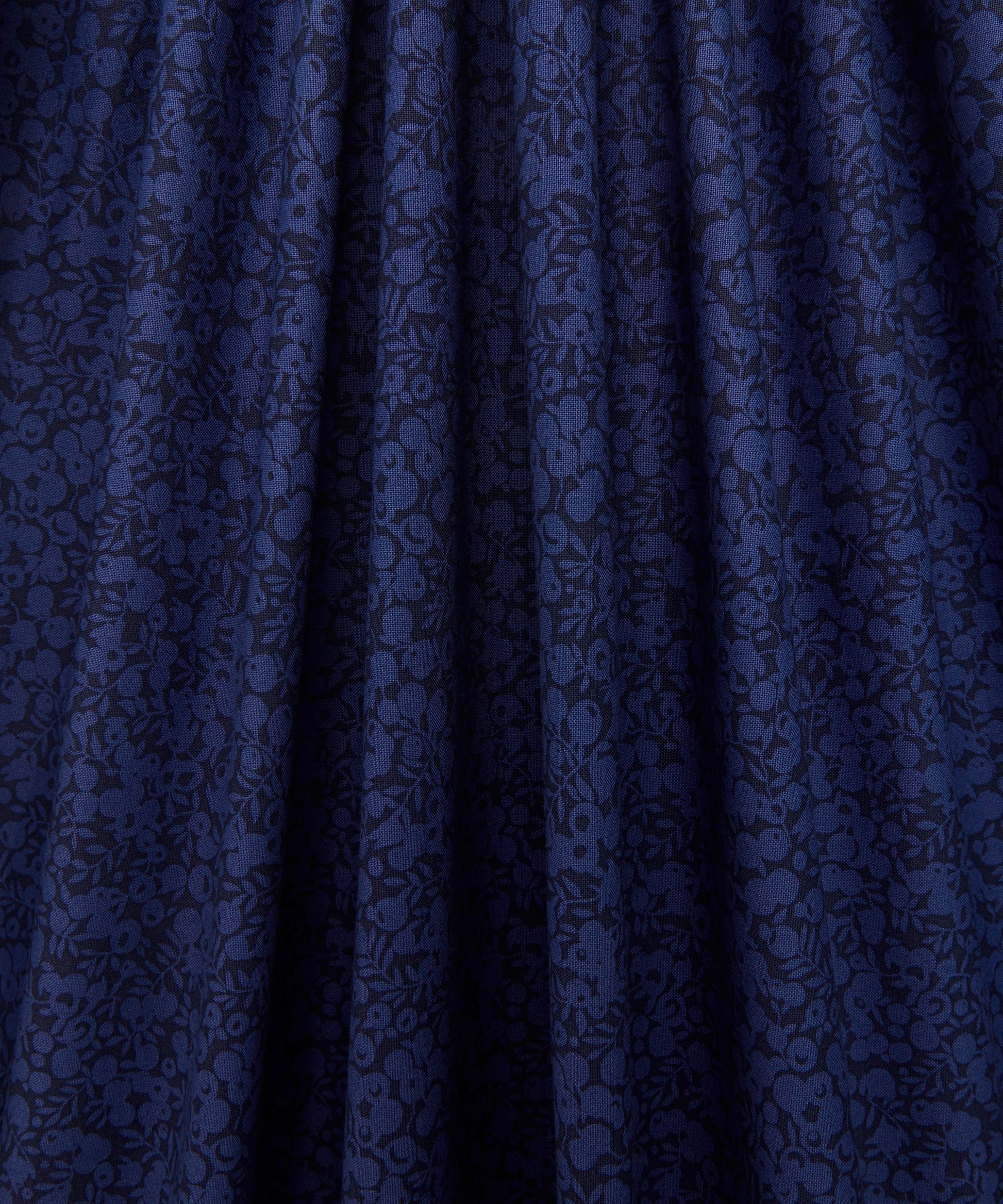 Midnight Ink Wiltshire Shadow Lasenby Quilting Cotton Fabric - Blue - Liberty