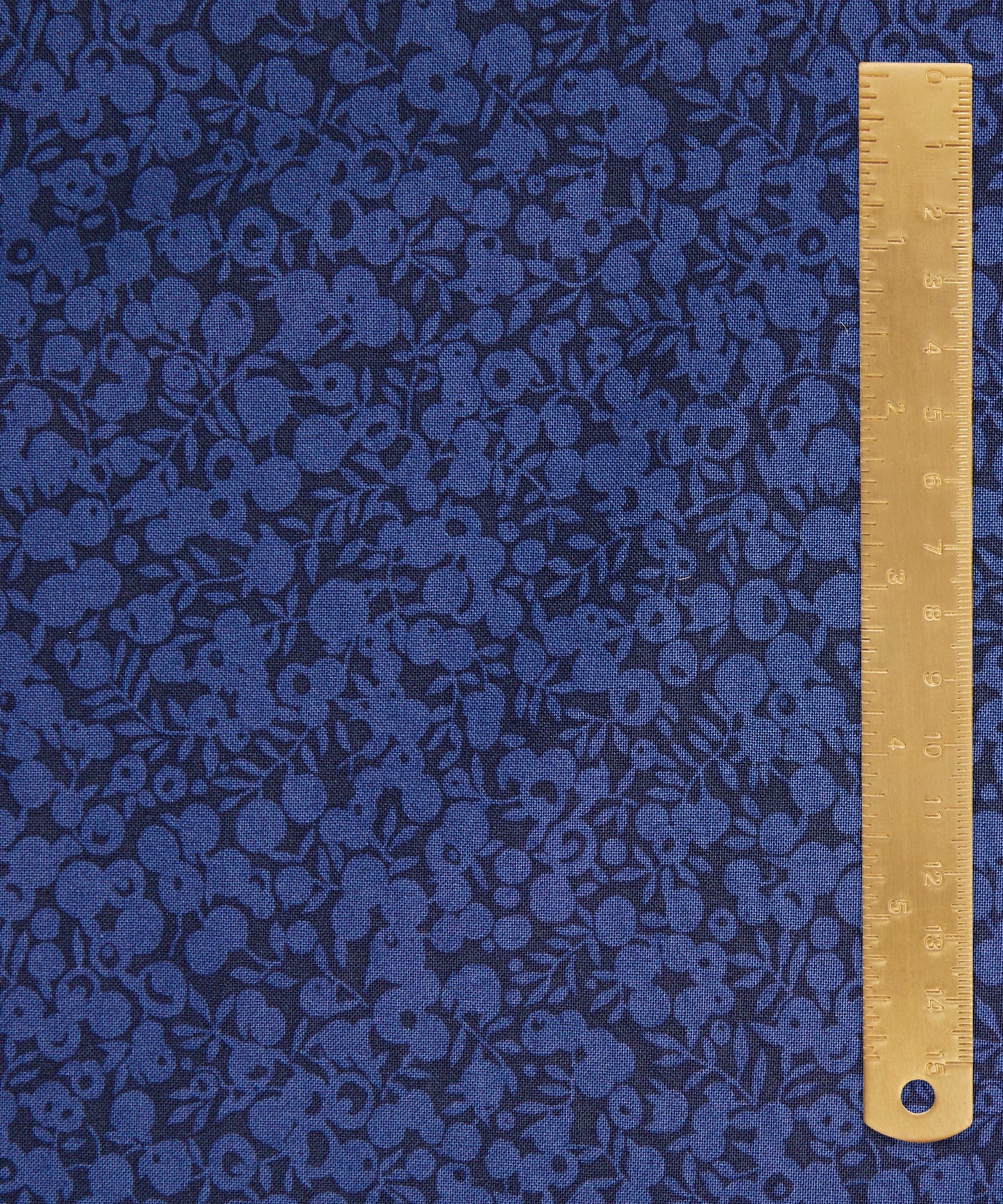 Midnight Ink Wiltshire Shadow Lasenby Quilting Cotton Fabric - Blue - Liberty