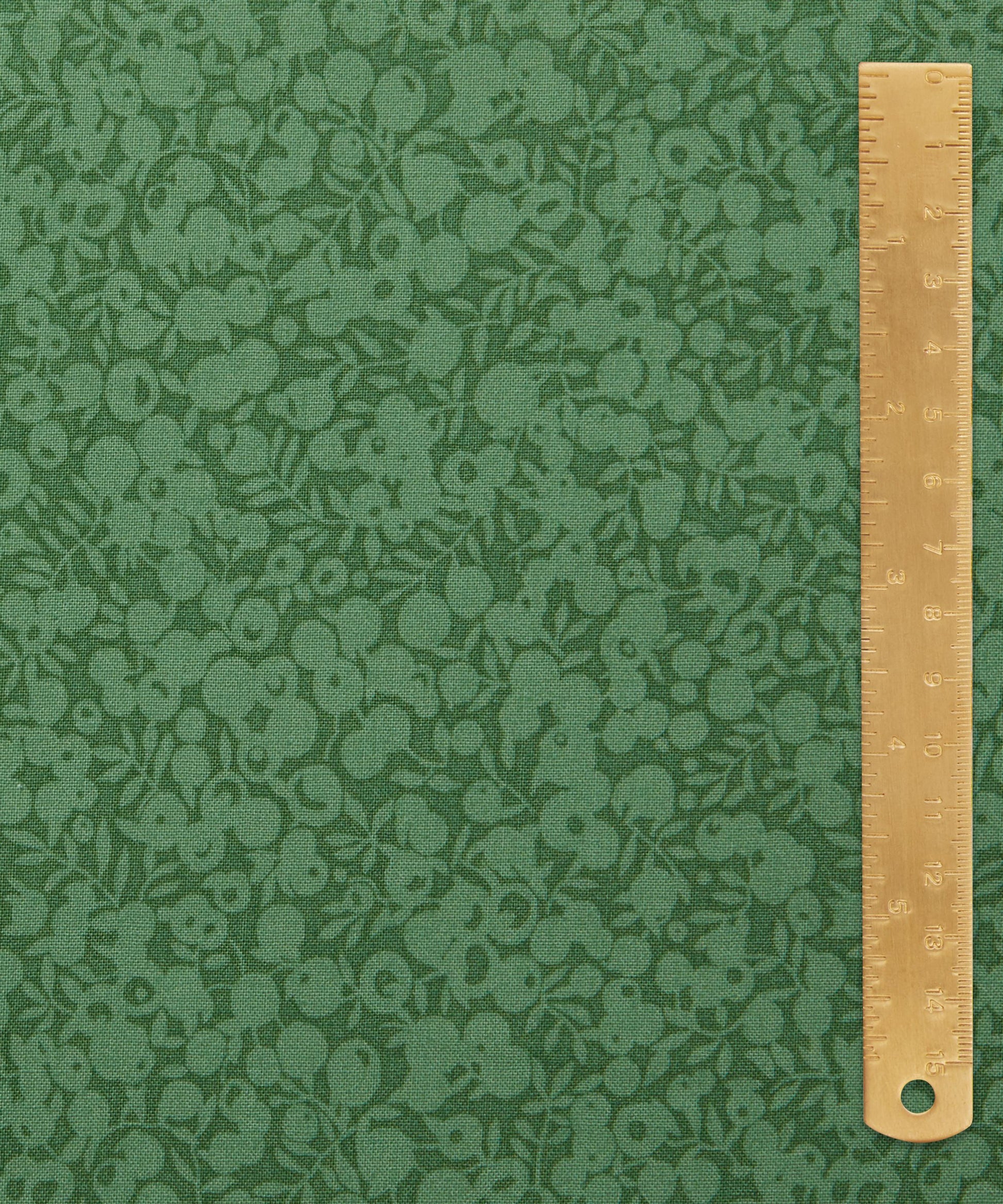Leaf Wiltshire Shadow Lasenby Cotton Fabric - Green - Liberty