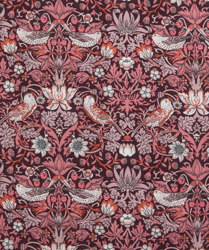 Strawberry Thief Organic Tana Lawn™ Cotton Fabric - Pink - Liberty