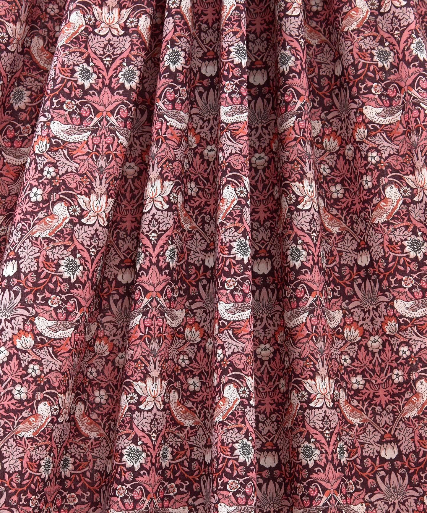 Strawberry Thief Organic Tana Lawn™ Cotton Fabric - Pink - Liberty