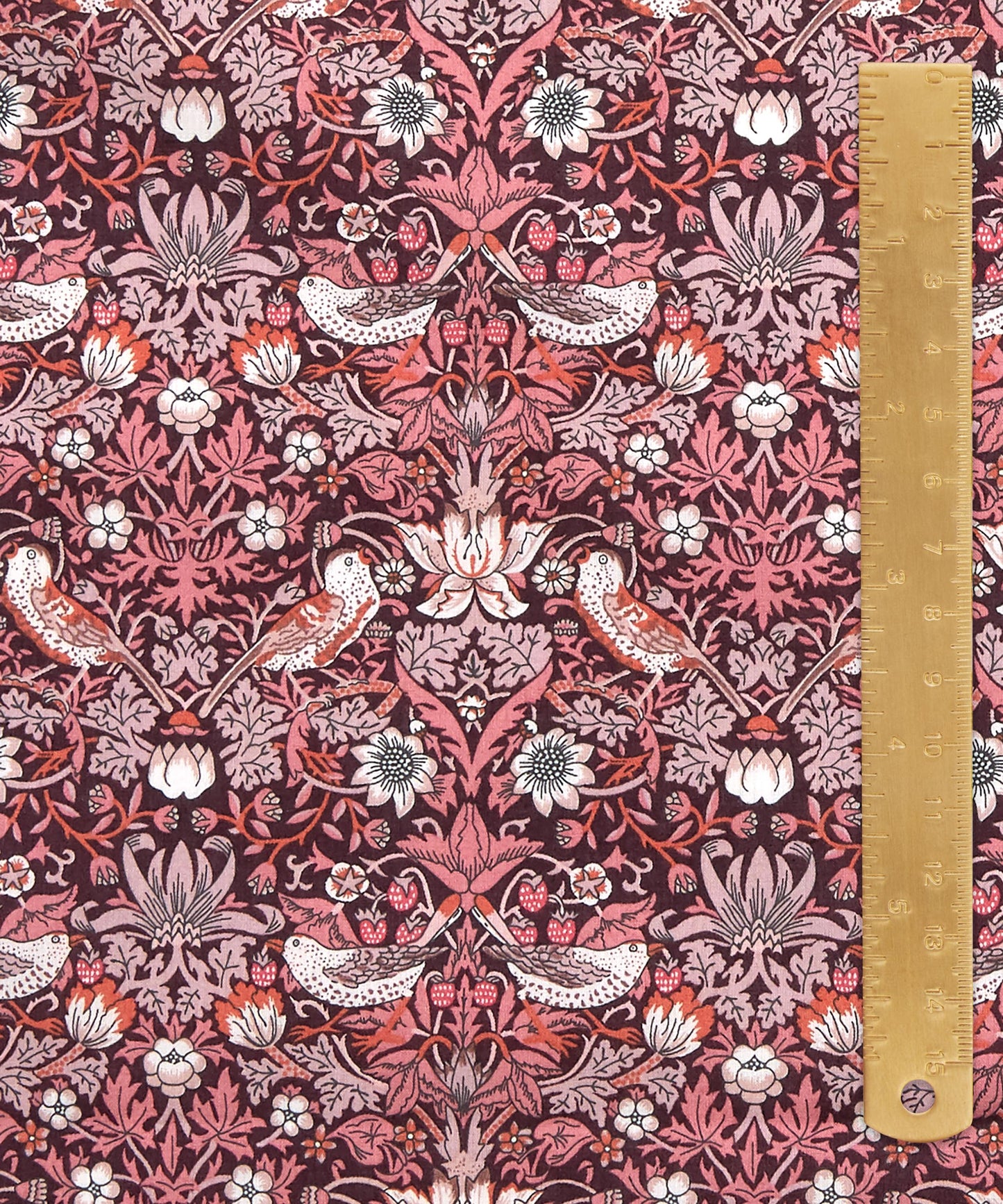 Strawberry Thief Organic Tana Lawn™ Cotton Fabric - Pink - Liberty
