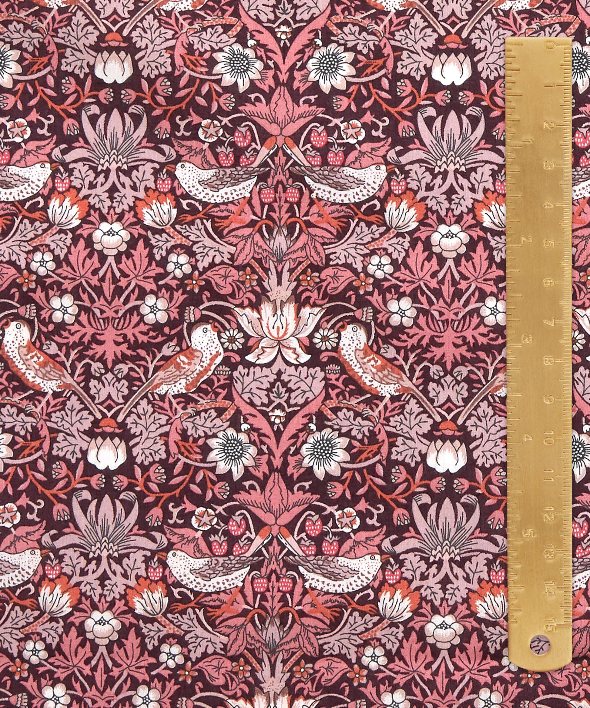 Strawberry Thief Organic Tana Lawn™ Cotton Fabric - Pink - Liberty