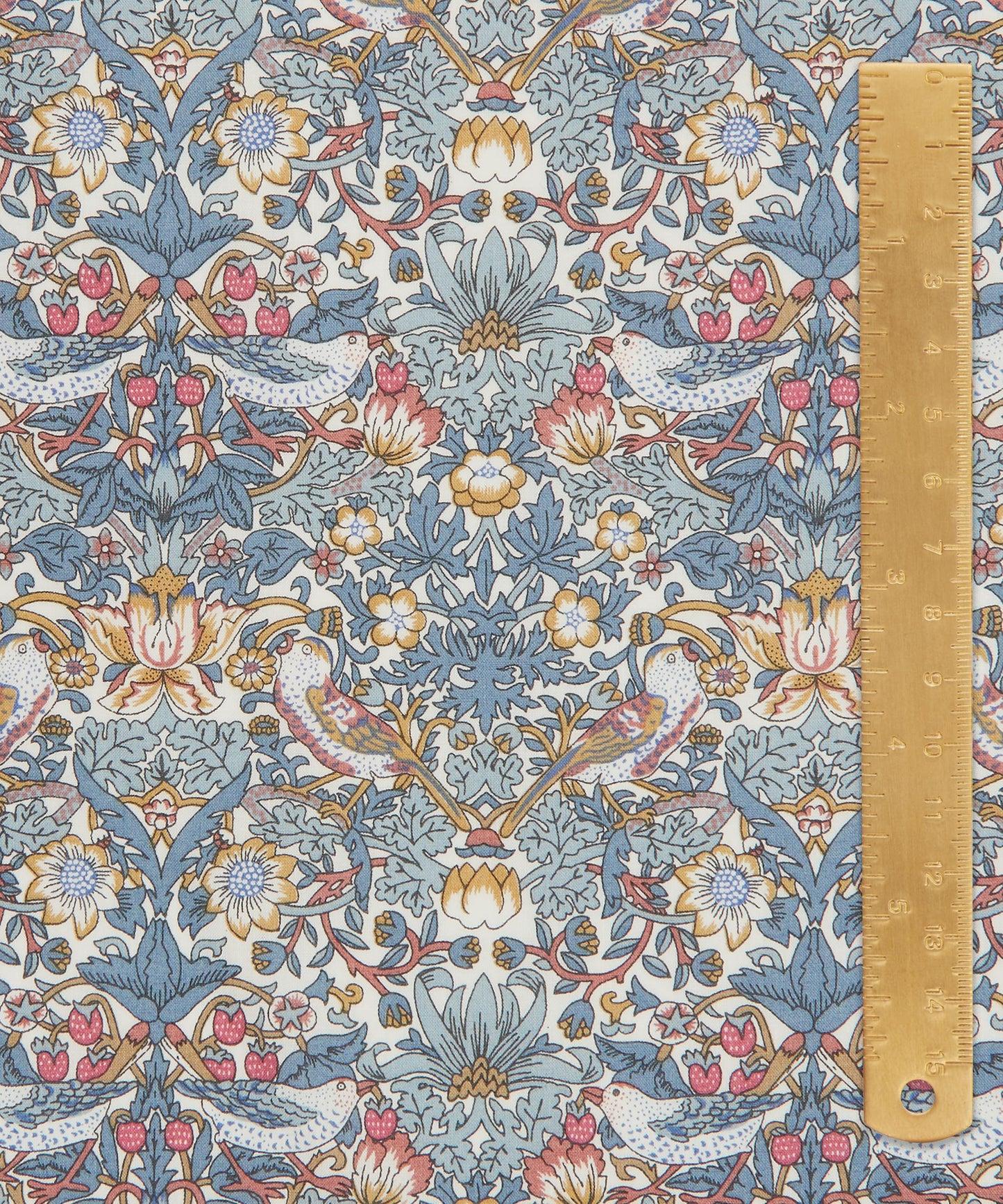 Strawberry Thief Organic Tana Lawn™ Cotton Fabric - Teal - Liberty