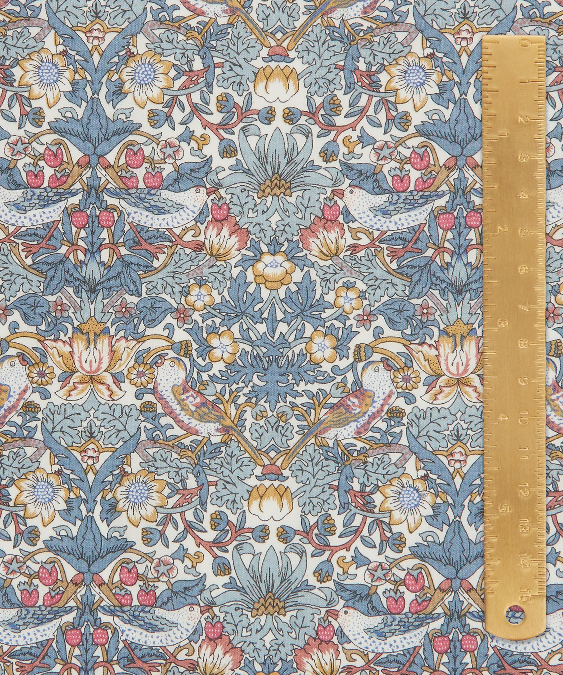 Strawberry Thief Organic Tana Lawn™ Cotton Fabric - Teal - Liberty