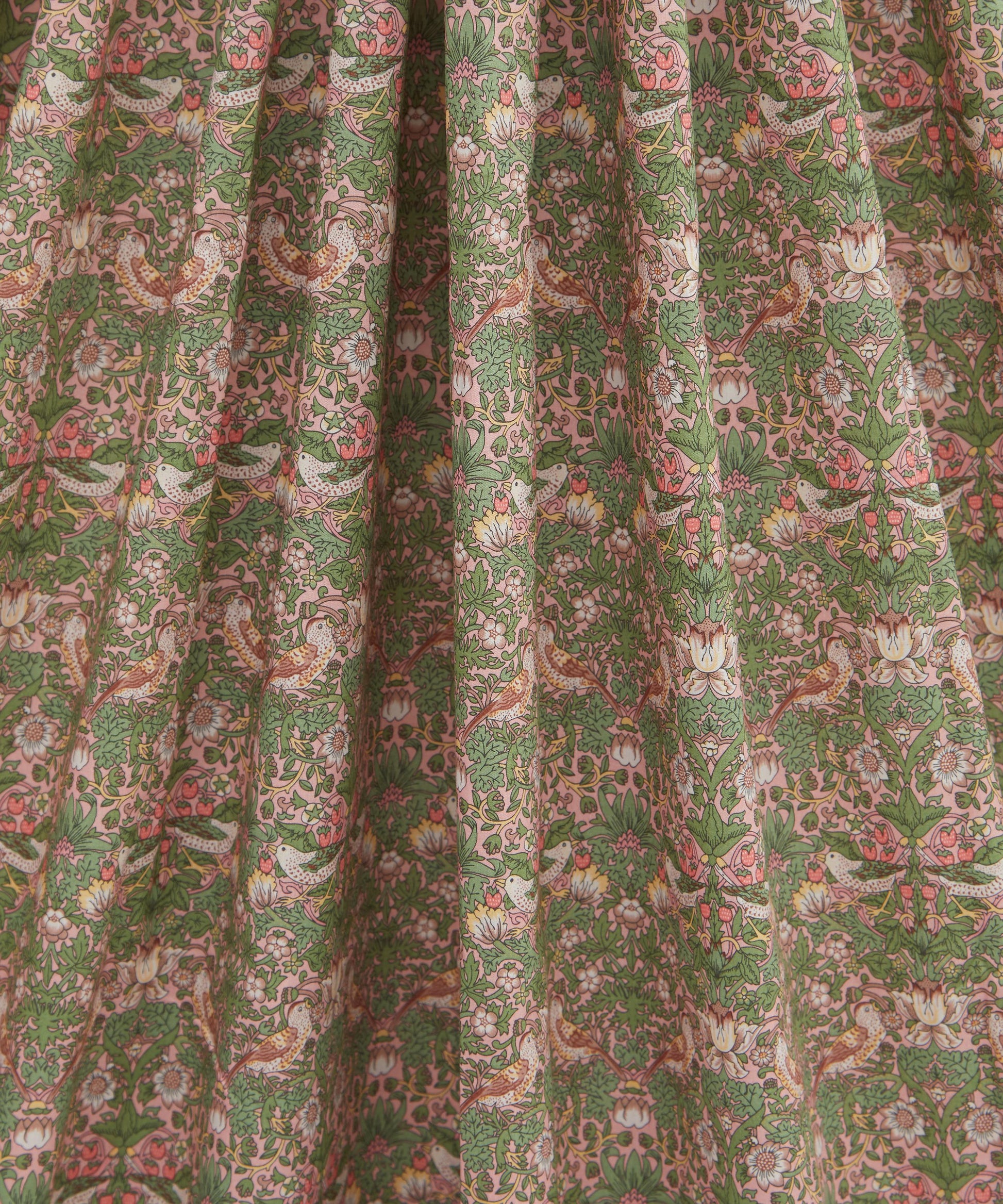 Strawberry Thief Organic Tana Lawn™ Cotton Fabric - Green - Liberty