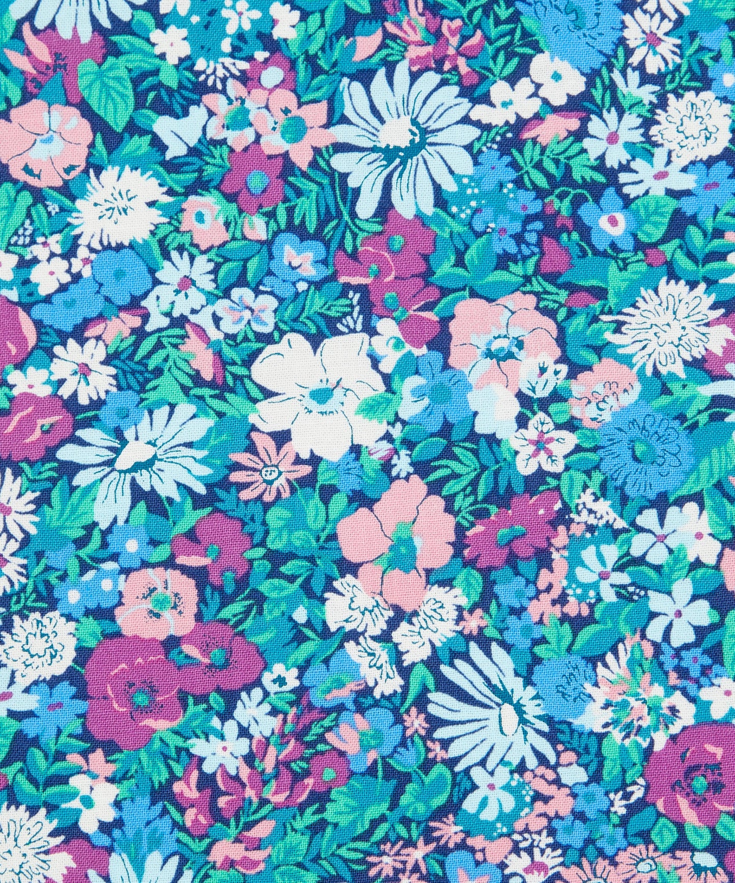 Malvern Meadow Lasenby Quilting Cotton Fabric - Blue - Liberty