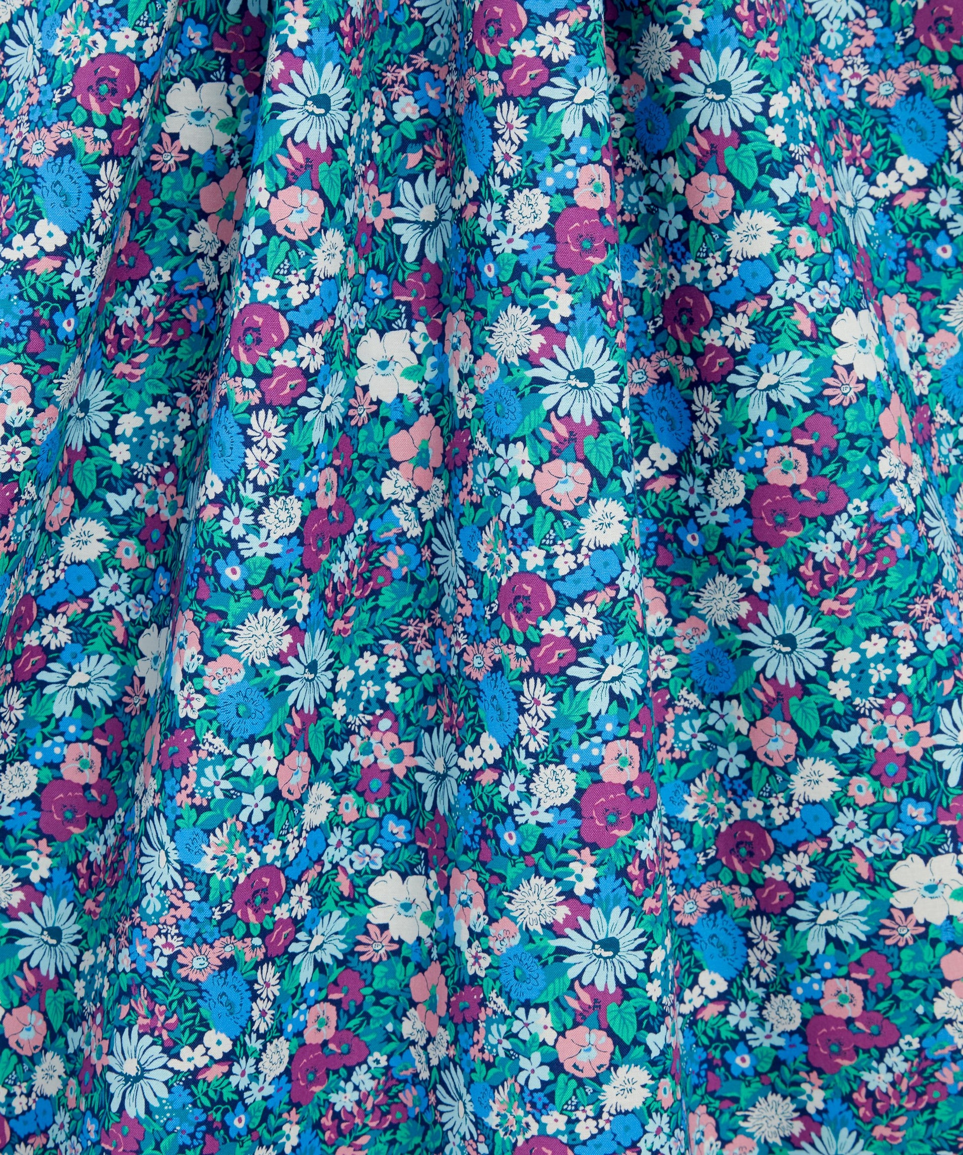 Malvern Meadow Lasenby Quilting Cotton Fabric - Blue - Liberty