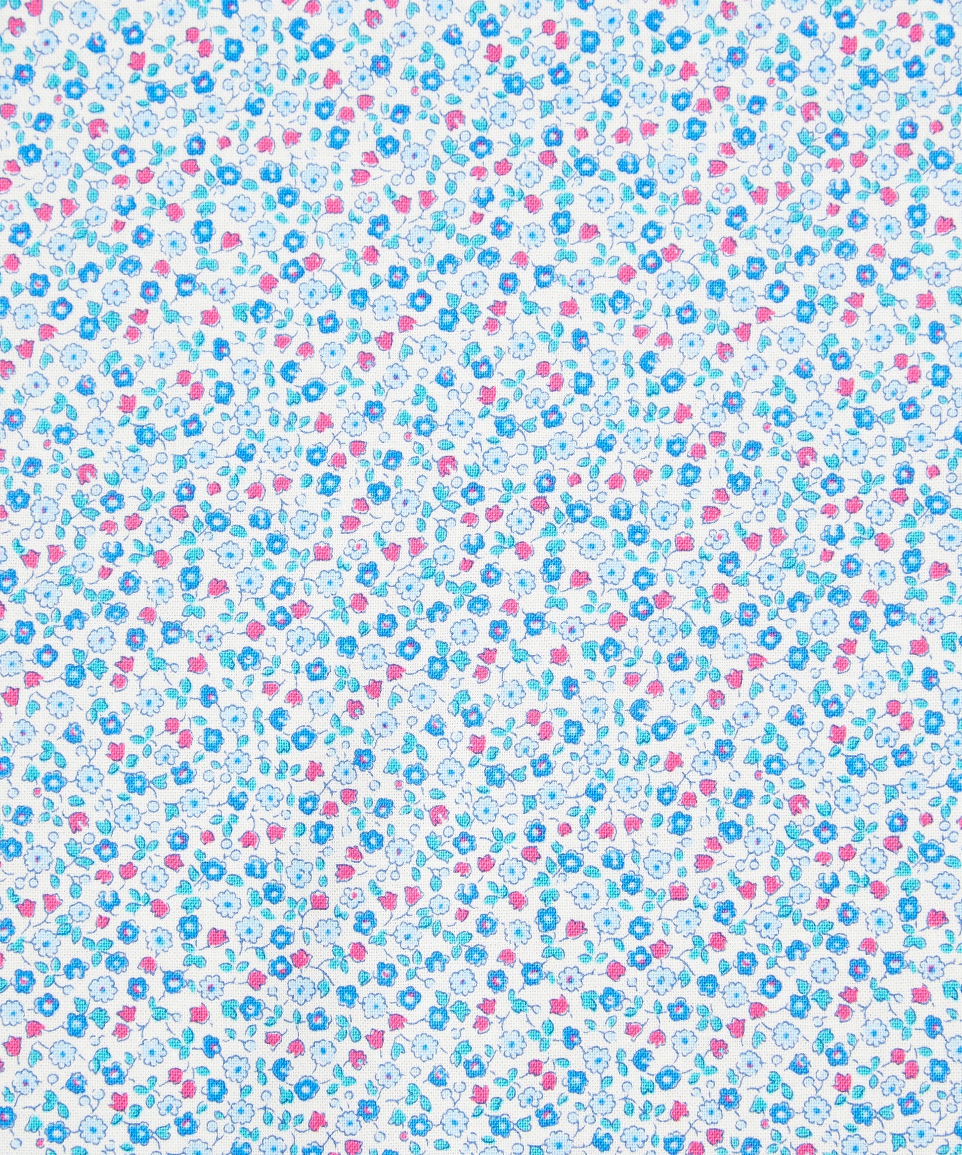 Suffolk Fields Lasenby Quilting Cotton Fabric - Blue - Liberty