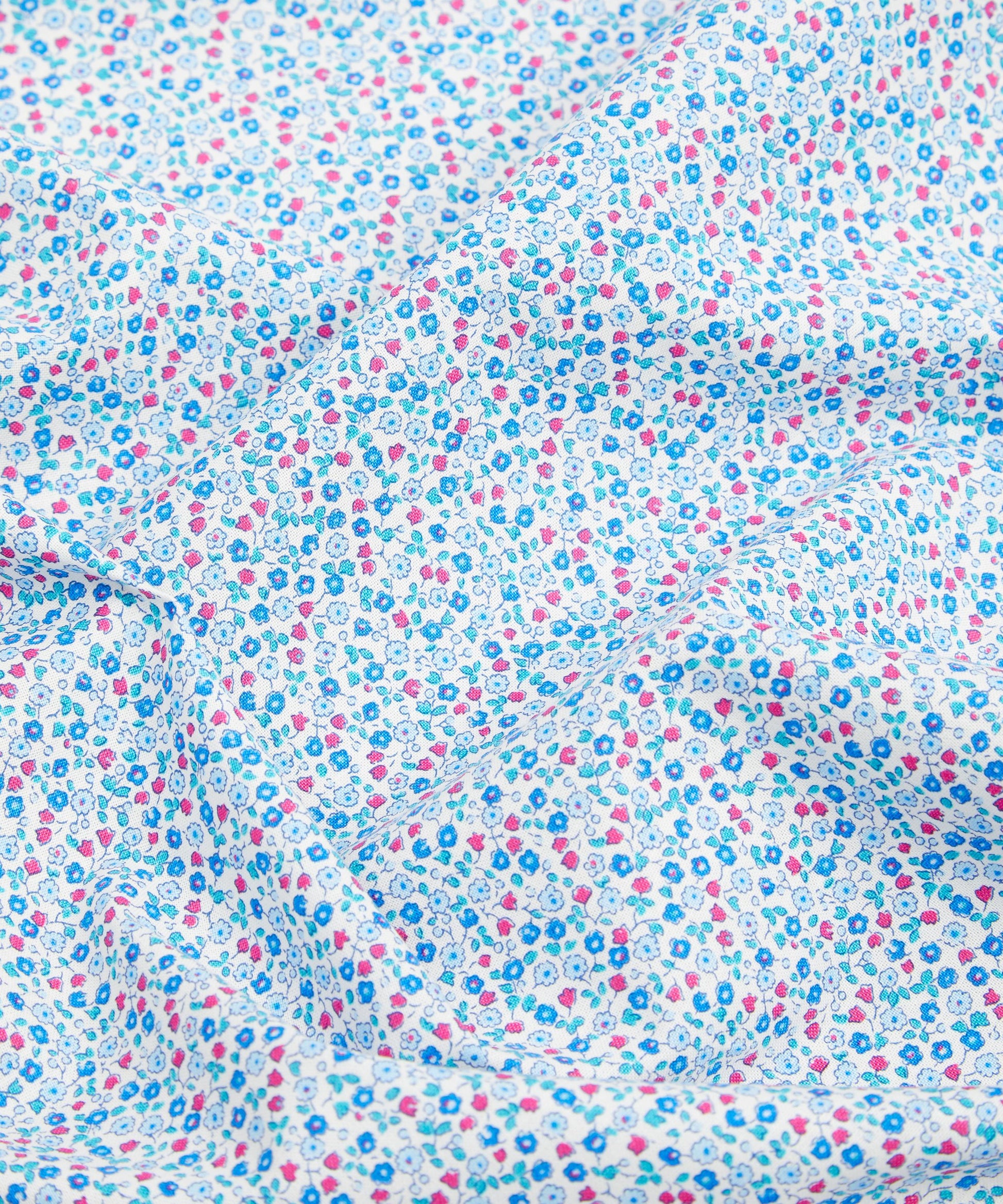 Suffolk Fields Lasenby Quilting Cotton Fabric - Blue - Liberty